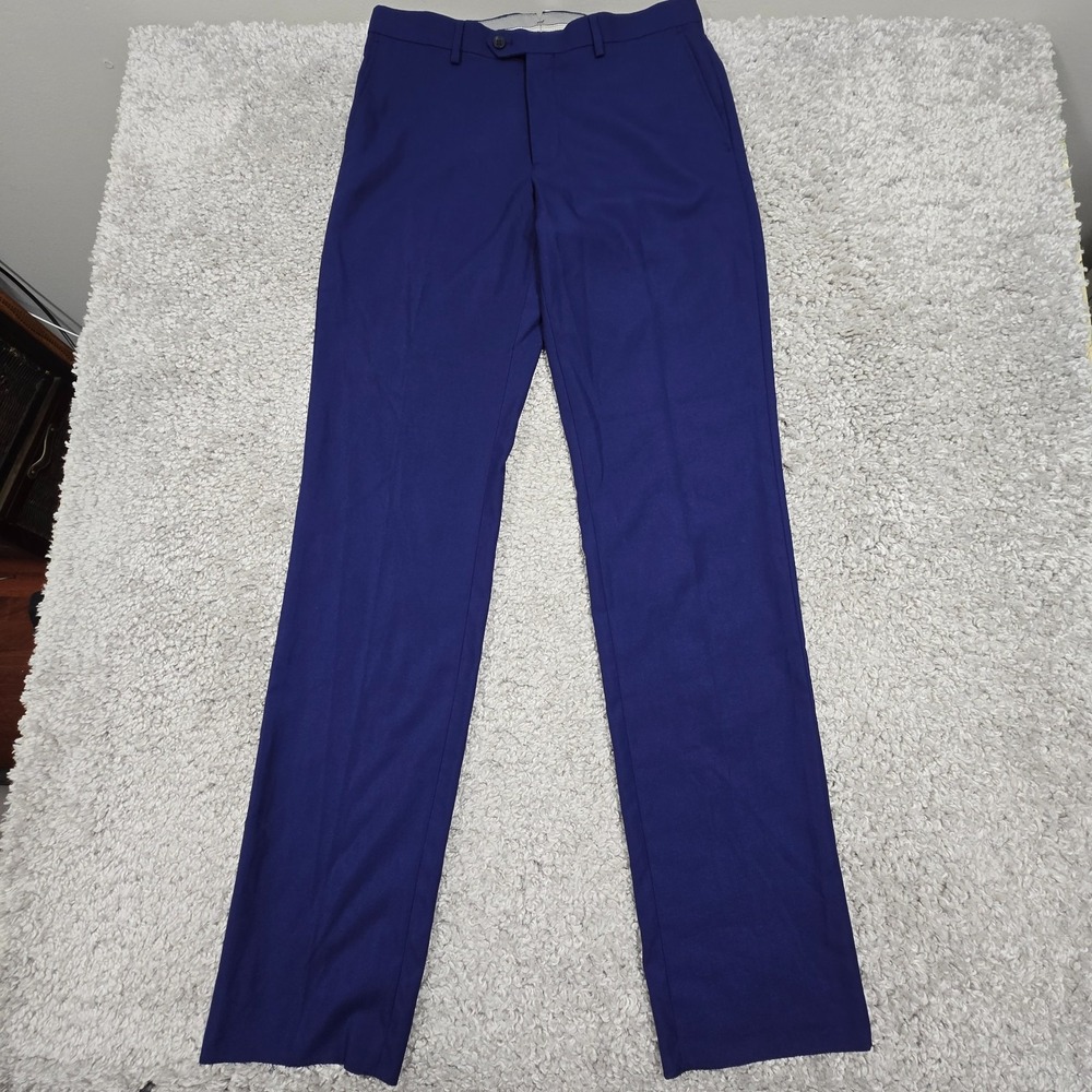 TailorByrd Mens Slim Fit Dress Pants Blue Size 32x36‎ Modern Office